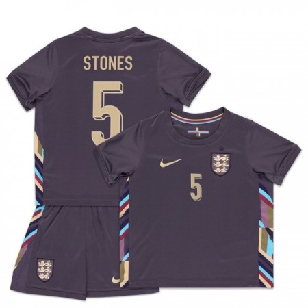 Anglie Stones 5 Venkovní ME 2024 - Dětské Fotbalové Dresy (S/S)
